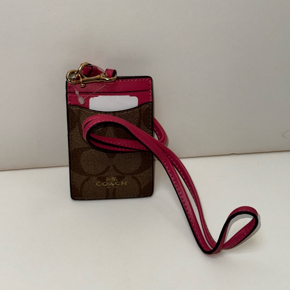 Coach Pink Lanyard